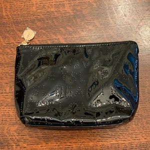 Yves Saint Laurent Black Patent Makeup Bag